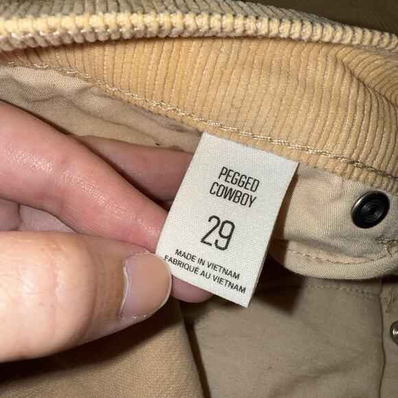 BDG Urban Outfitters Women’s Pegged Cowboy Corduroy Pants Size 29 - Picture 7 of 8